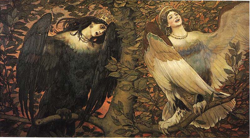 Sirin and Alkonost: Birds of Joy and Sorrow.
